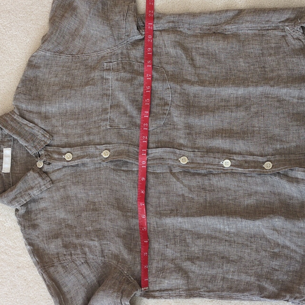 CP Shades tunic button up Shirt pocket semi sheer Coastal… - Picture 12 of 12
